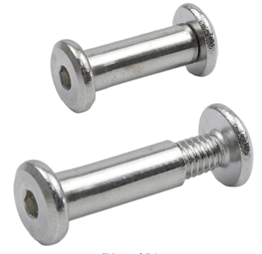 Recommended M4 barrel screw used with HexaNect connectors
